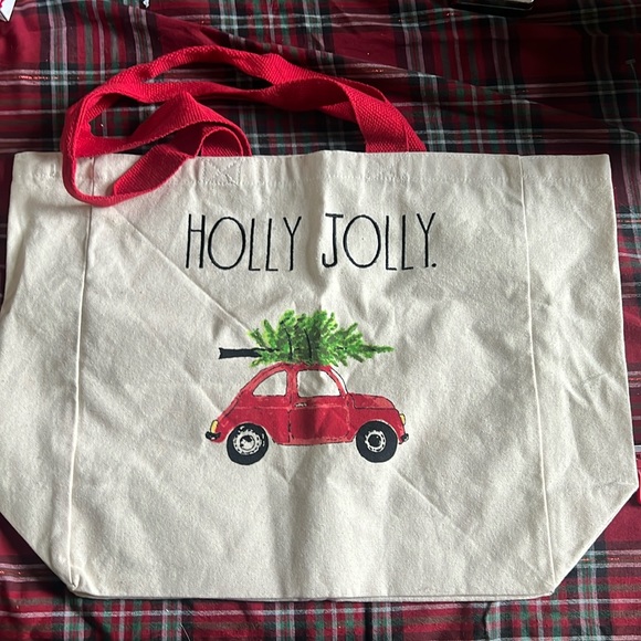 Rae Dunn Handbags - Rae Dunn Christmas tote